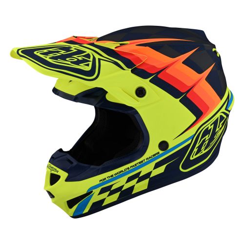 Troy Lee Designs SE4 Polyacrylite MIPS Warped Helmet (Closeout)