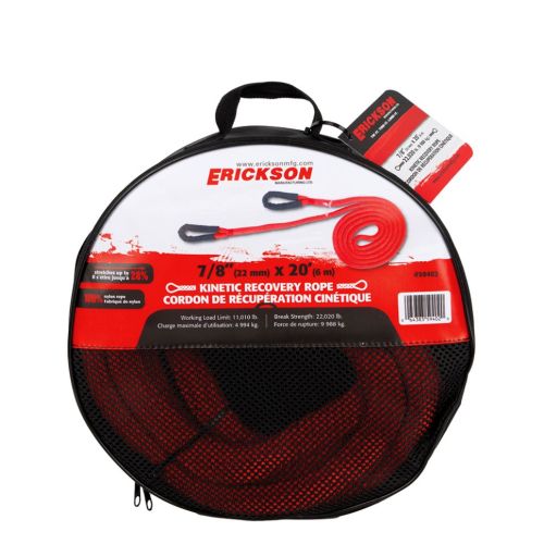 Erickson Kinetic Recovery Rope, 7/8&quot;x20&#039;