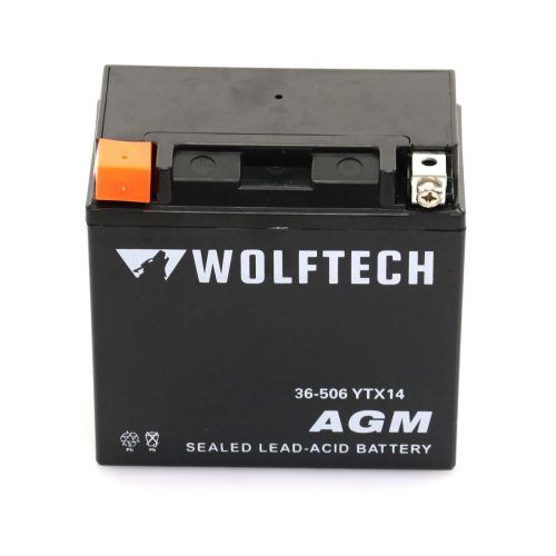 Wolftech AGM Maintenance Free Battery - YTX14