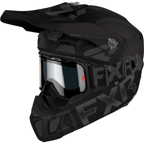 FXR Clutch Cold Stop QRS Helmet with Electric Goggle (Closeout)
